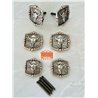 Square Steer Head Saddle Concho Pack