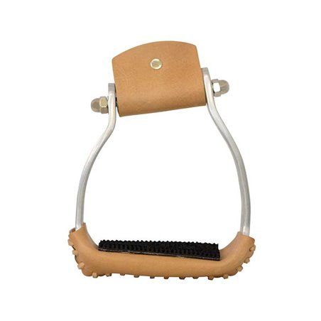 Slanted Aluminum Stirrups With Rubber Pads