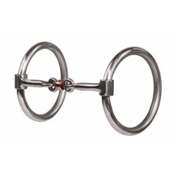 Professional's Choice O Ring Smooth Dogbone Snaffle