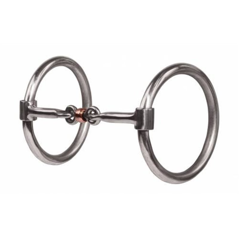 Professional's Choice O Ring Smooth Dogbone Snaffle