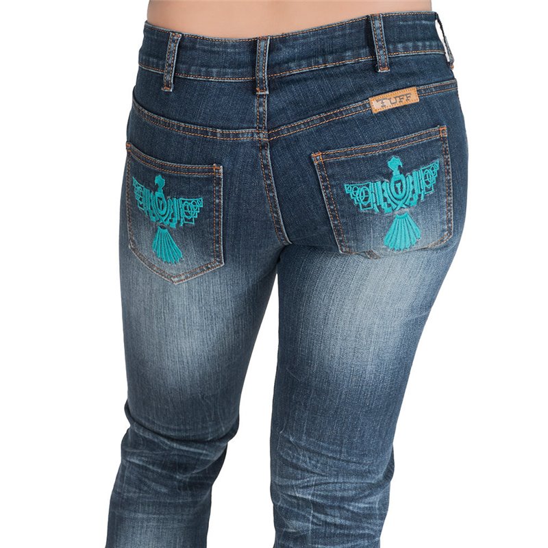 Cowgirl Tuff Turquoise Thunder Jeans