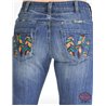 Cowgirl Tuff High Feather Jeans