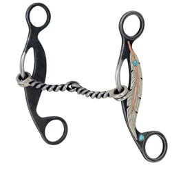 Metalab Feather Collection Bit: Twisted Snaffle Gag