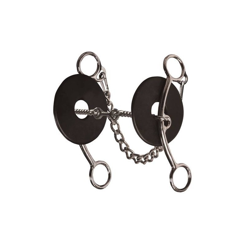 Brittany Pozzi Lifter Series-Three Piece Twisted Wire Snaffle