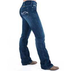 Cowgirl Tuff Breathe Blue BootCut Jeans