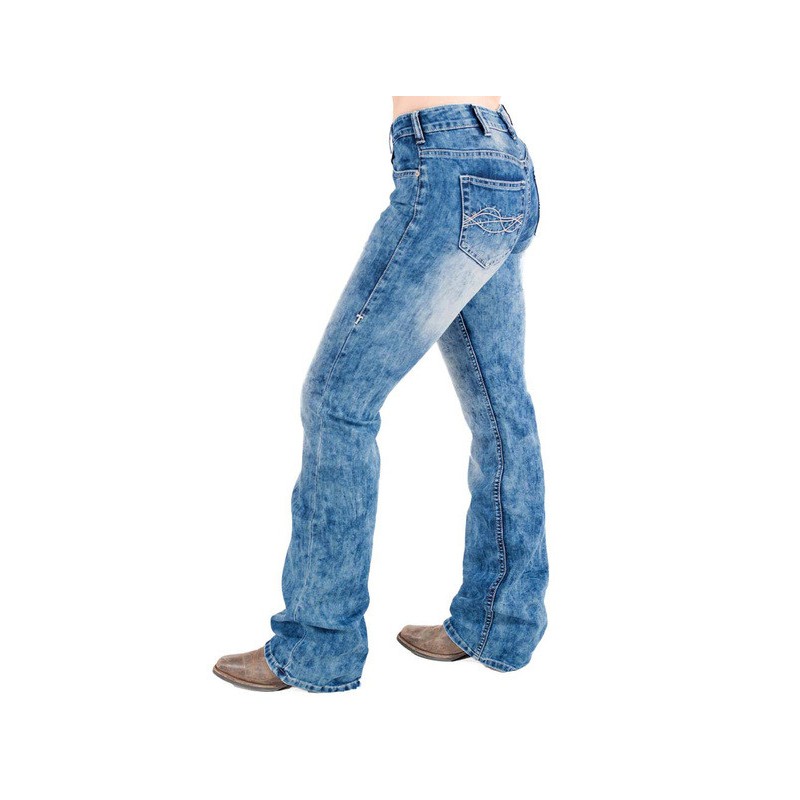 Moonshine Spirit Men's Good Times Wash Stretch Slim Bootcut Jeans Medium  Wash 42W x 34L US - Walmart.com