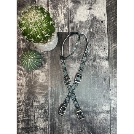 Schulz Equine One Ear Headstall Aztec Jungle