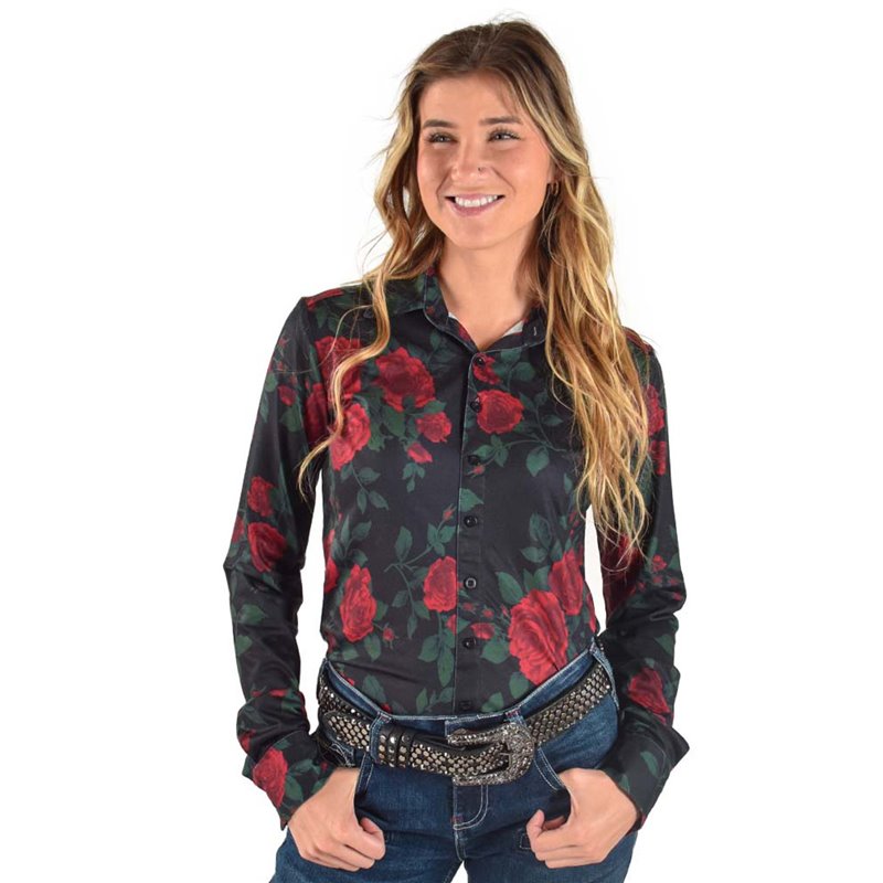 Cowgirl Tuff Women's Long Sleeve Pullover Hoodie Thumbholes Size