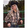 Cowgirl Tuff Pullover Button Up: Earth Tone Aztec