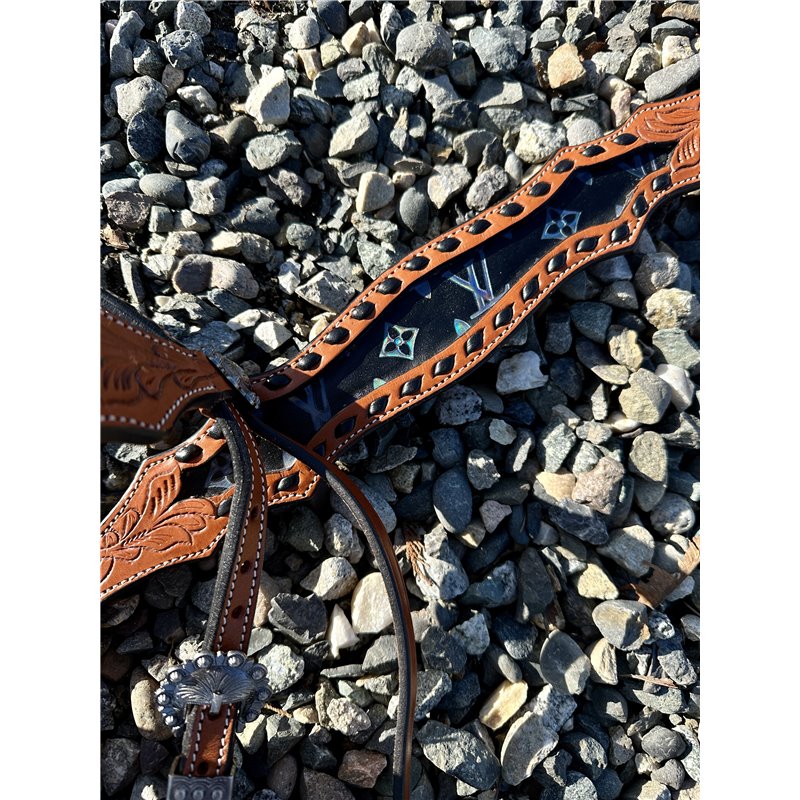 Designer Holo Headstall and Breast Collar Set