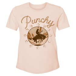 Hooey Ladies Punchy "Buck Wild" Peach T Shirt