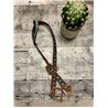 Painted Turquoise Stone Headstall