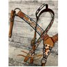 Painted Sunflower Headstall and Breast Collar Set