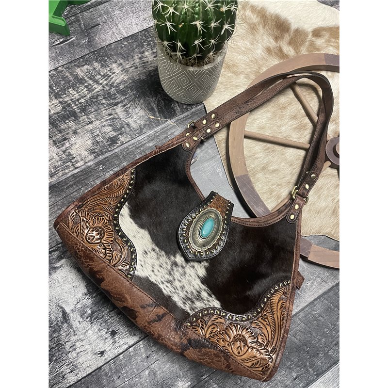 Go West Designs customizes each and every bag and you can start your bag  here! | Cowhide purse, Cowhide bag, Western purses