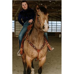 Black Silverado Headstall & Breast Collar Set