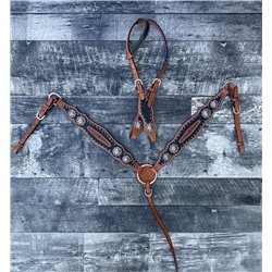 Black Silverado Headstall & Breast Collar Set