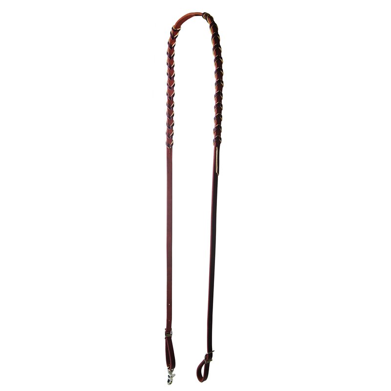 Ranch Hand Heavy Oiled 5/8 Laced Barrel Reins